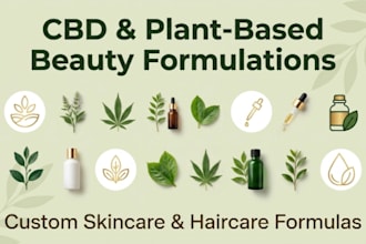 natural cbd beauty formulations  skincare  haircare solutions