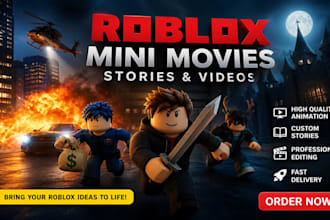 make a roblox mini movie or story or normal video