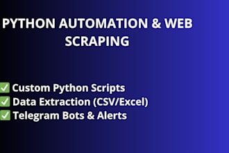 write python scripts for web scraping and automation