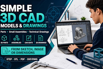 create simple cad models and technical drawings