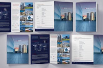 design a high end brochure or marketing document