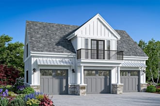 create realistic 3d exterior rendering