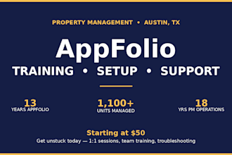 train you and your team in appfolio