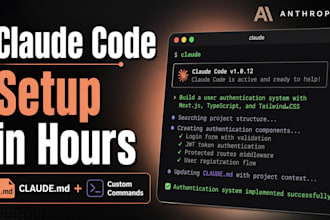 set up claude code on your machine and configure it
