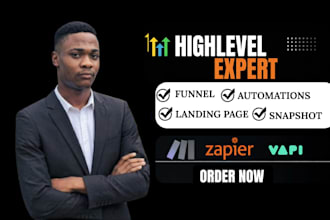 design ghl funnel ghl website ghl automation setup ghl landing page ghl expert