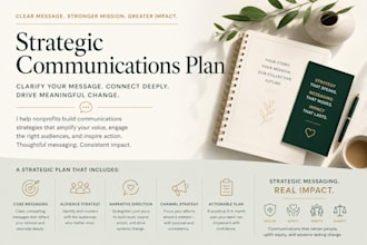 create a strategic communications plan for your nonprofit