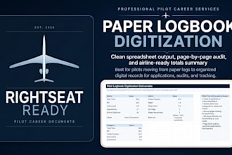 digitize your pilot logbook