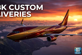 design a custom msfs 2024 or 2020 livery for any aircraft