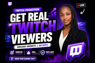 get real organic growth for your twitch stream