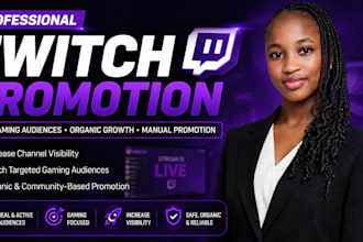 grow and promote your twitch channel with organic marketing