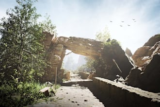 design realistic 3d environments, world map, terrains and levels in ue5