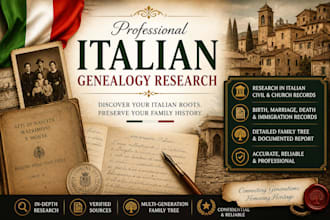 do a italian genealogy research