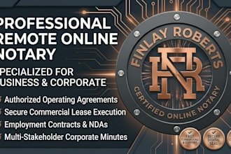 provide secure remote online notary for business and corporate contracts