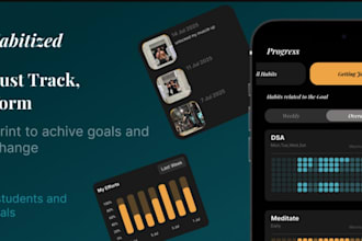 develop custom habit tracker app, journal app, mood tracking app with reminder