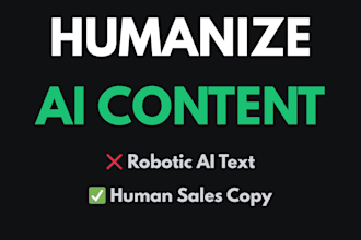 humanize ai generated content into persuasive copy