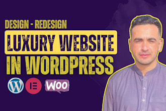 design luxury website and build luxury wordpress website