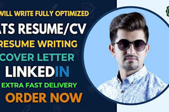 create a professional resume, CV, cover letter and linkedin