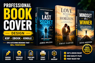 design professional ebook cover, kindle book cover and amazon kdp cover