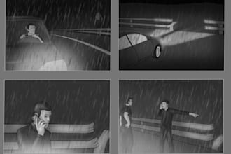 be your pro storyboard artist for films and animations