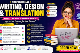 do book publishing cv design blog writing translations romance executive resume