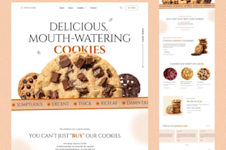 design a professional wix cake cookies website for you