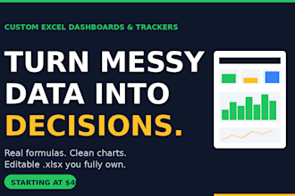 build a custom excel dashboard or business tracker