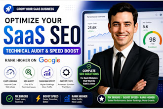 optimize saas seo technical audit website speed google ranking performance