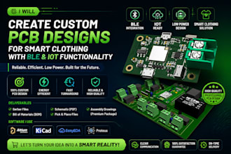 create custom pcb designs for smart clothing with ble and iot functionality