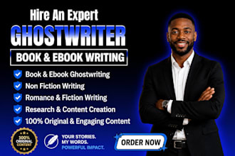 be ebook ghostwriter, book editor, ghost book writer, non fiction, ebook writer