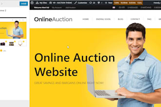 do auction website, bidding website multivendor website and wordpress website