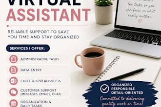 virtual assistant for admin tasks and customer support