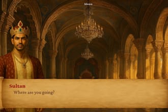 create an original visual novel game that hooks players