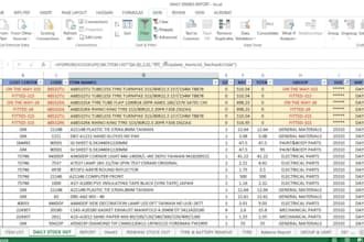 create a professional inventory tracking system in excel