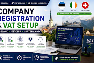 register your company and handle vat in ireland estonia or switzerland