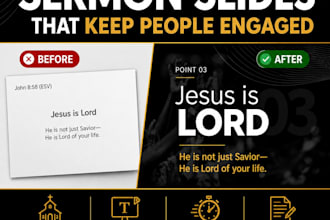 design modern church sermon slides and powerpoint presentations