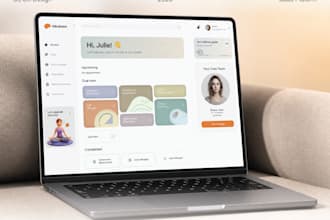 design saas dashboard and web app UI UX in figma