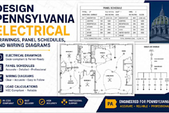 design pennsylvania electrical drawings, panel schedules, and wiring diagrams