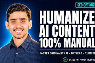 humanize ai content with manual SEO rewrite to pass detectors