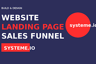 build systeme io website, systeme io funnel landing page blog website systeme io