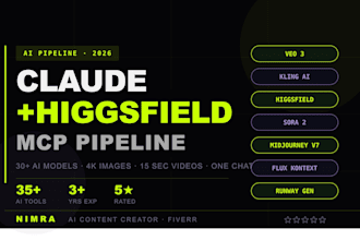 create ai videos and images using claude higgsfield mcp pipeline