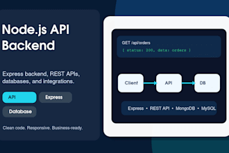 integrate apis and build node js express backend