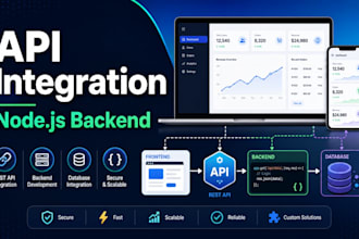 integrate apis and build node js backend features