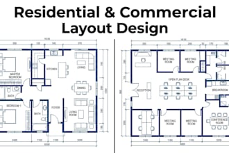 design residential and commercial building layouts