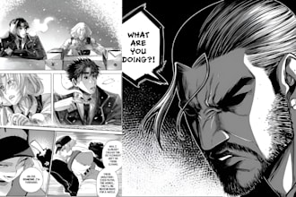 draw anime manga comic book illustration webtoon  manga manga artist manga comic