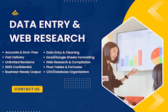 handle data entry and web research fast