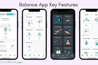 develop  therapy app, meditation app, mental health app, medical heath app