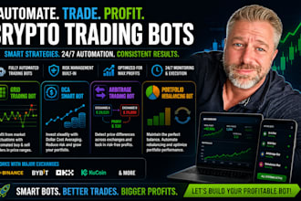 develop grid trading, dca and arbitrage crypto trading bots and strategies