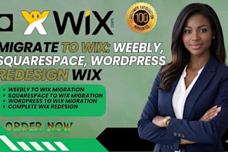 migrate weebly to wix website, squarespace to wix, wordpress to wix redsign wix