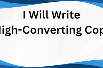 write high converting email copy sales copy and product descriptions