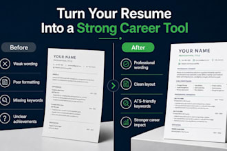 create a professional ats friendly CV or resume